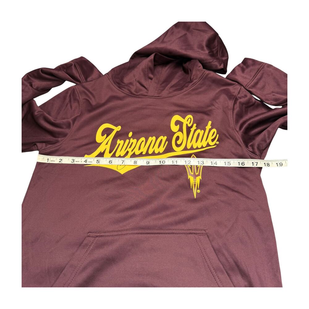 Arizona State Sun Devils Maroon Youth L Hoodie Script Team Athletics - Picture 3 of 9